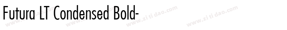 Futura LT Condensed Bold字体转换